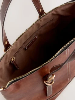 Next Marron fauve - Sac à main avec boucle Discount