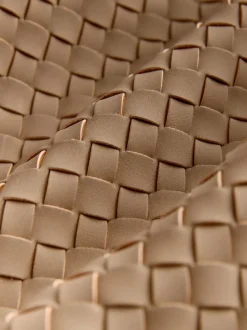 Next Marron fauve - Sac bandoulière tissé en Faux daim Best