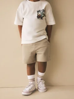 Next - Short en jersey (3mths-7yrs) Marron fauve Best