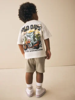 Next - Short en jersey (3mths-7yrs) Marron fauve Best