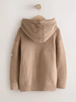 Next - Sweat-shirt à capuche en maille utilitaire (3-16ans) Marron fauve Online