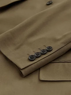 Next Marron fauve - Veste de costume à double boutonnage New