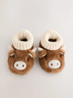 Next Marron Hamish - Bottes chaussons The Highland Cow Best
