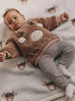 Next Marron Hamish - Ensemble sweat et legging bébé en polaire (0mois-2ans) Online