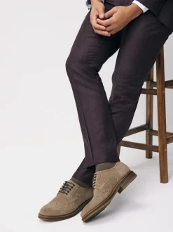 Next Marron mink - Chaussures richelieu en daim Best