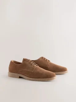 Next Marron mink - Chaussures Suede Derby New