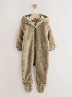 Next Marron mink - Combinaison bébé en polaire Sale