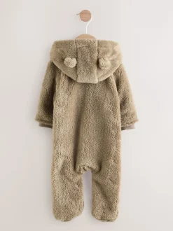 Next Marron mink - Combinaison bébé en polaire Sale