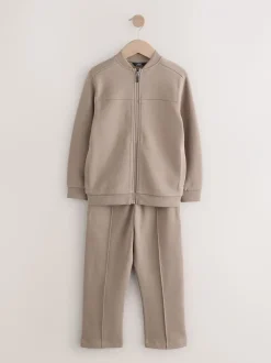 Next Marron mink - Ensemble veste bomber en jersey élégant et jogging (3-16ans) Online