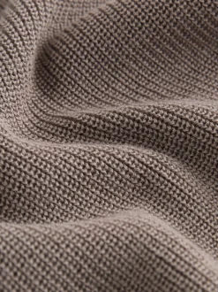 Next Marron mink - Manches longues Quarter Zip Knitted Polos (3mths-7yrs) Best