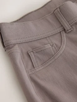 Next - Pantalon large en denim de jersey Marron mink Hot