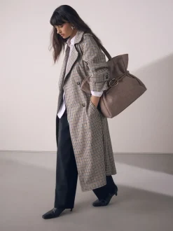 Next Marron mink - Sac bandoulière ceinturé en feutre Clearance