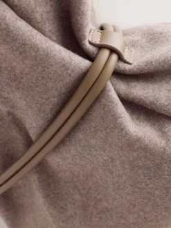 Next Marron mink - Sac bandoulière ceinturé en feutre Clearance