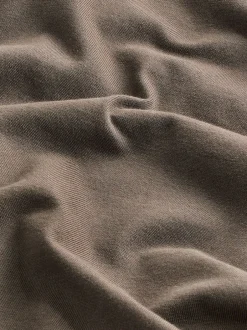 Next - Ajustement régulier - T-shirt Essential Col rond en coton Marron neutre Outlet