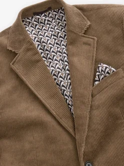 Next Marron neutre - Blazer en velours côtelé Outlet