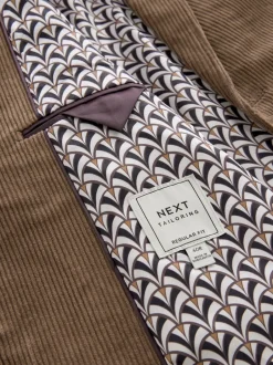 Next Marron neutre - Blazer en velours côtelé Outlet