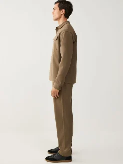 Next Marron neutre - Jogging droit en sergé texturé Best