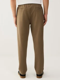 Next Marron neutre - Jogging droit en sergé texturé Best