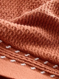 Next Marron rouille - 100% coton Manches Courts Polos en maille (3-16ans)