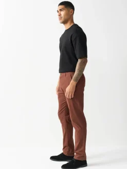 Next - Slim Fit (Slim Fit) - Pantalon chino stretch Marron rouille
