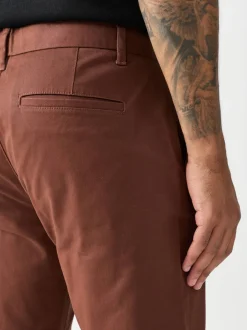 Next - Slim Fit (Slim Fit) - Pantalon chino stretch Marron rouille