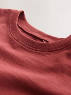 Next - T-shirt péplum à manches courtes (3mois-7ans) Marron rouille Hot