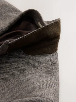 Next Marron taupe - Veste de costume à chevrons Marzotto 100% laine italienne à double boutonnage Online