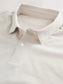 Next - Polo en jersey Manches courtes 3 Pack Marron/bleu/neutre Best