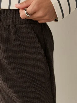 Next Marron/kaki - Lot de 2 Pantalons Jambe large en Velours côtelé doux Hot