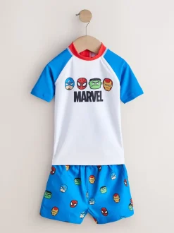 Next Marvel - Ensemble Rash Gilet et short de bain (3mois-7ans) Hot