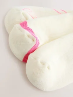 Next Matcha rose - Cushion Sole Sports Ankle Socks 3 Pack Clearance