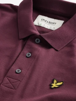 Lyle & Scott - Polo classique Merlot Discount