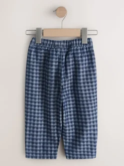 Next Mid Bleu Vichy - Jean Barrel (3mois à7ans)