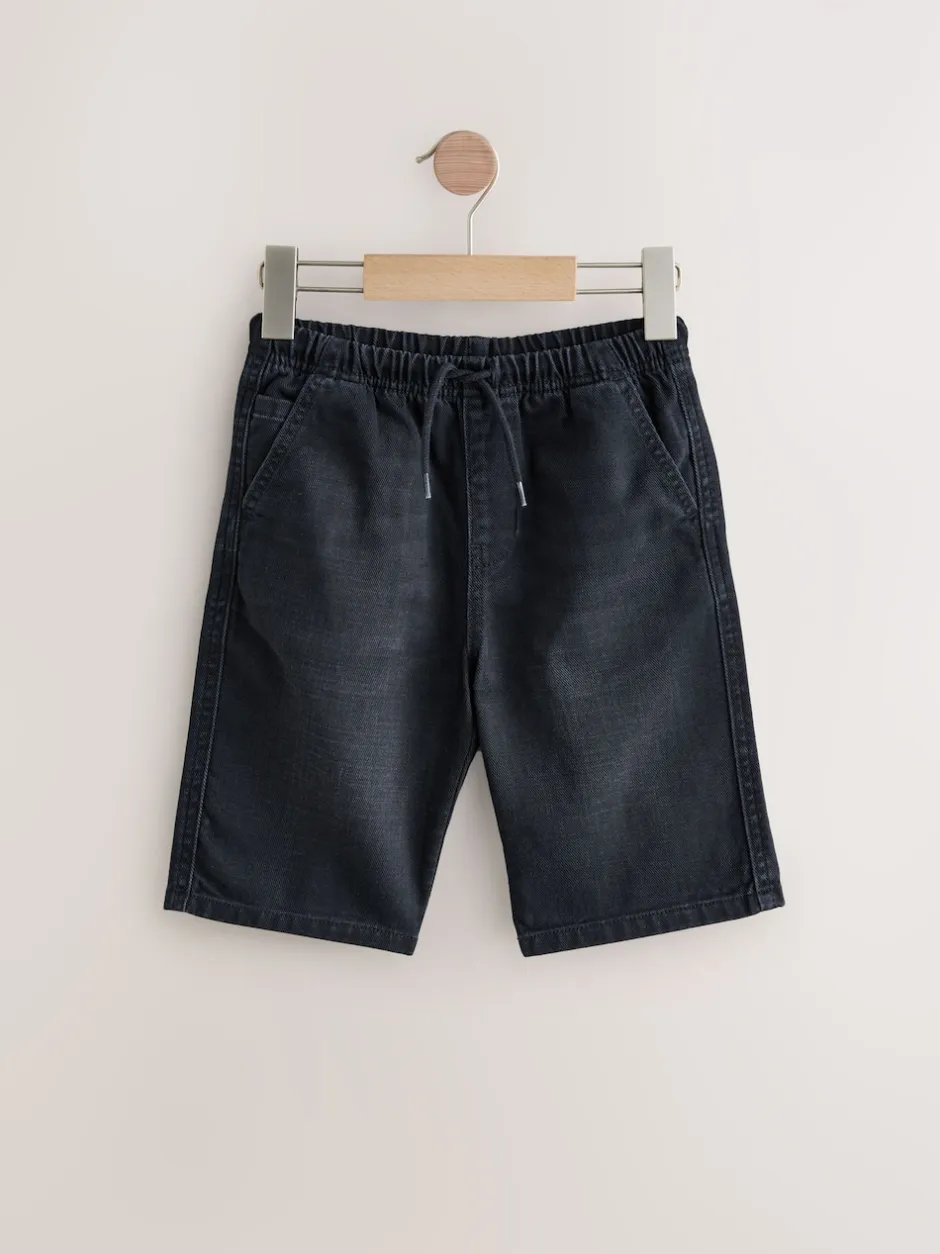 Next Mid Bleu/Noir - Bermuda Pull On Denim Shorts 2 Pack (3-16yrs) Hot