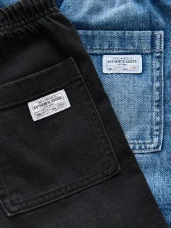 Next Mid Bleu/Noir - Bermuda Pull On Denim Shorts 2 Pack (3-16yrs) Hot