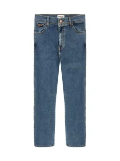 Wrangler - Jean droit Texas Authentic Mi-lavage Online