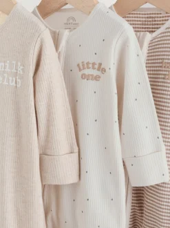 Next Milkclub neutre - Lot de 3 dors-bien bébé à fermeture éclair bidirectionnelle (0-2ans) Sale