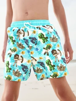 Next - Shorts de bain (3-16yrs) Minecraft Discount