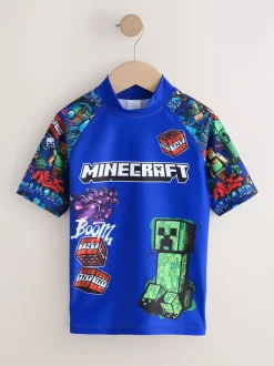 Next - Gilet anti-éclaboussures (3-16ans) Minecraft bleu marine New