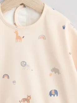 Next - Bavoir à manches de sevrage et d’alimentation Mini jungle neutre Outlet