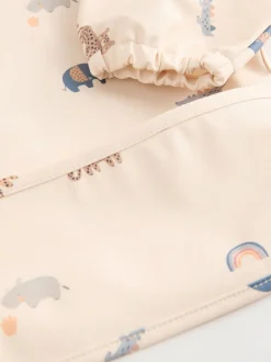 Next - Bavoir à manches de sevrage et d’alimentation Mini jungle neutre Outlet