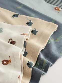 Next Mini Safari Imprimé - Lot de 5 débardeurs 100 % coton (1.5-8ans) New