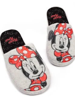 Vanilla Underground - Chaussons mules d’hiver femme Minnie Mouse™ gris Hot