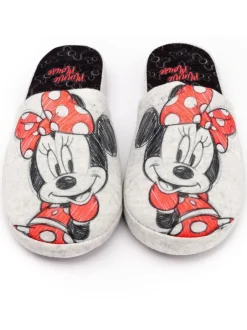 Vanilla Underground - Chaussons mules d’hiver femme Minnie Mouse™ gris Hot