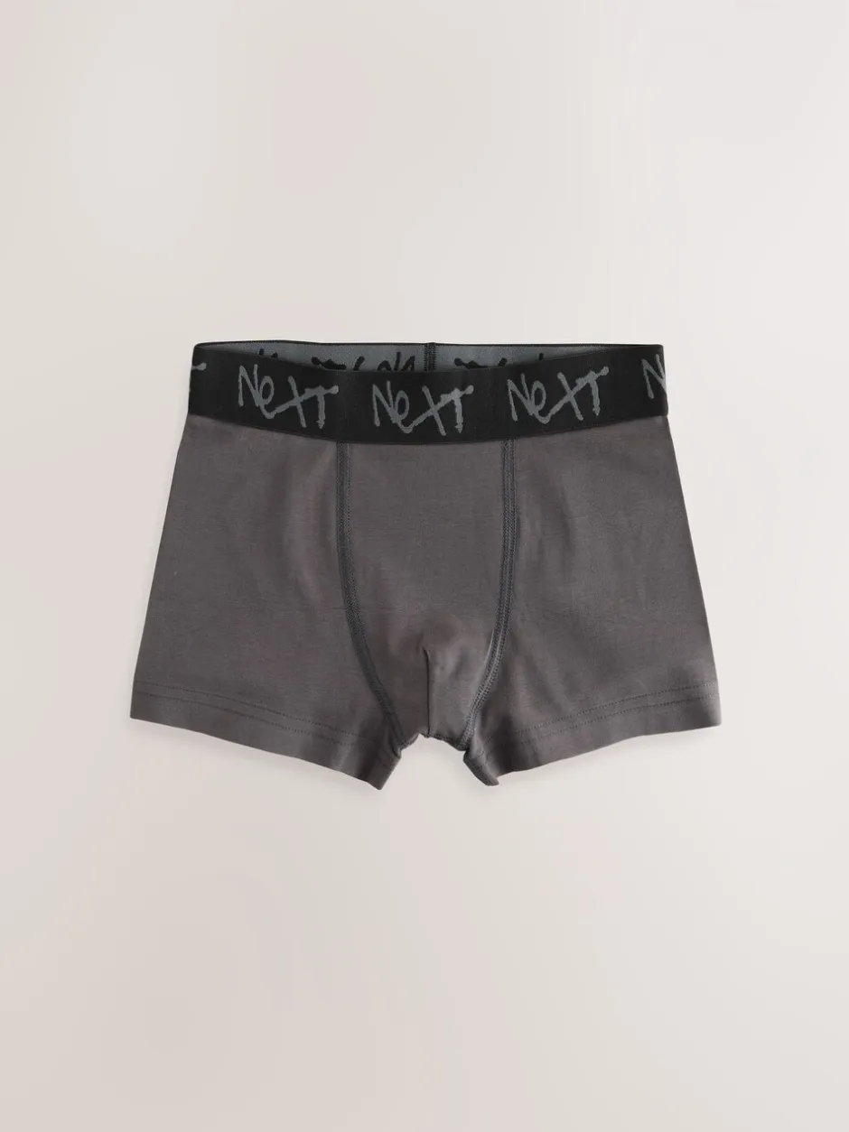 Next - Lot de 7 boxers (2-16ans) Minéral multicolore avec ceinture noire Sale
