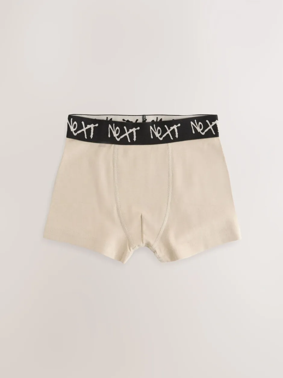 Next - Lot de 7 boxers (2-16ans) Minéral multicolore avec ceinture noire Sale