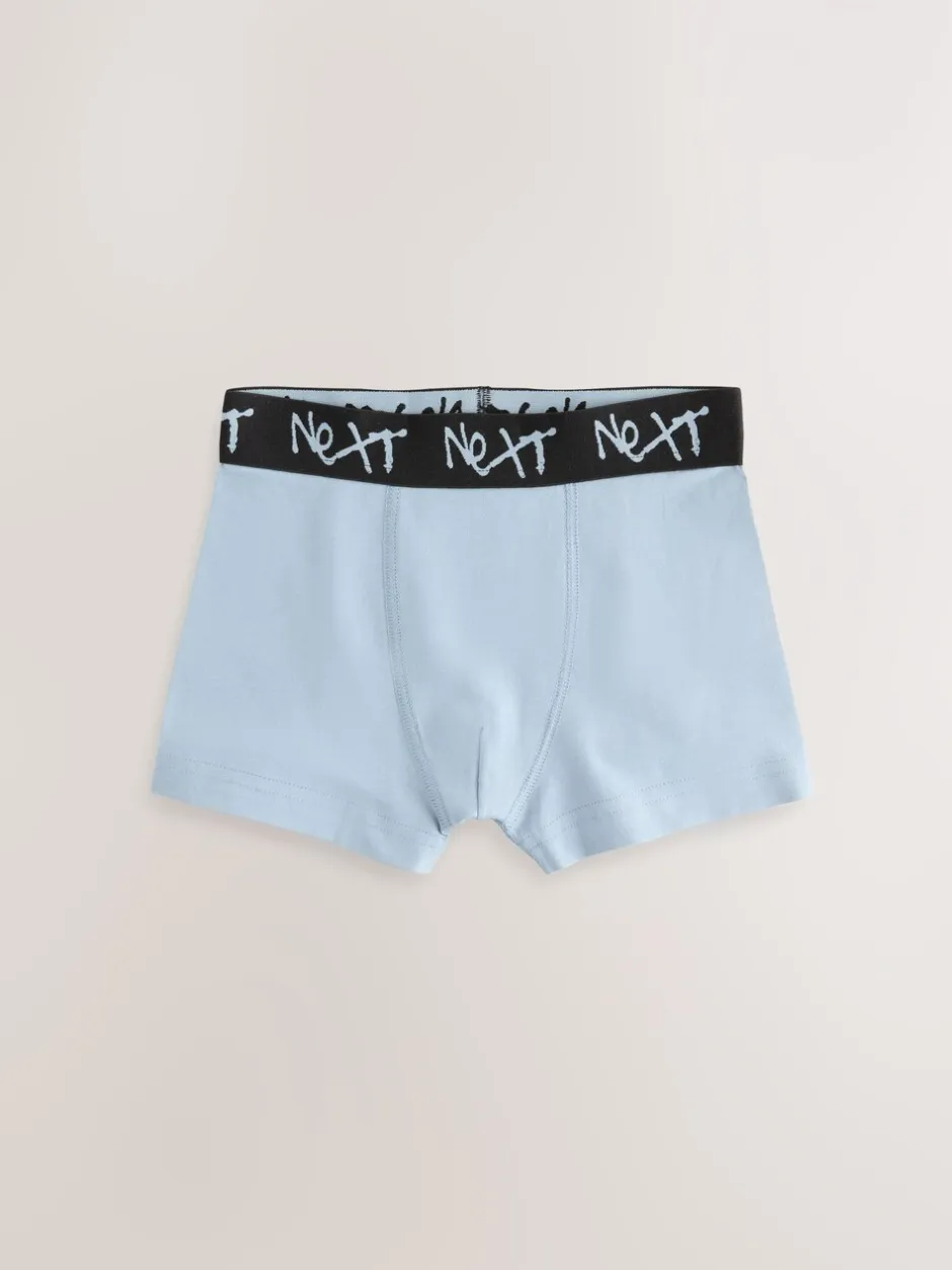 Next - Lot de 7 boxers (2-16ans) Minéral multicolore avec ceinture noire Sale