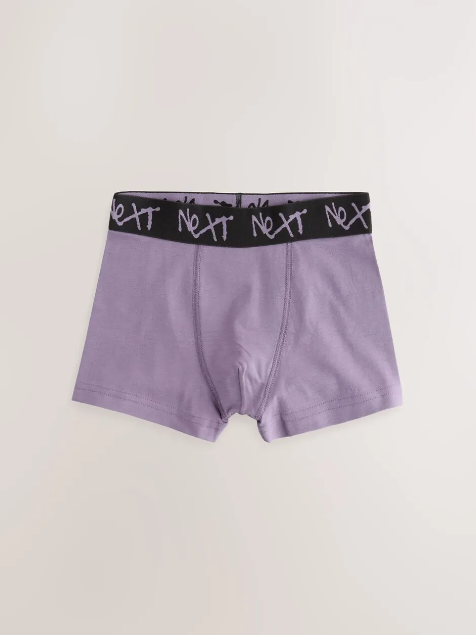 Next - Lot de 7 boxers (2-16ans) Minéral multicolore avec ceinture noire Sale