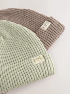Next Minéraux - Lot de 2 bonnets en maille bébé (0mois-2ans) Best