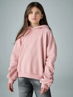 smALLSAINTS Mi-rose - Sweat à capuche Dana zippé oversize New
